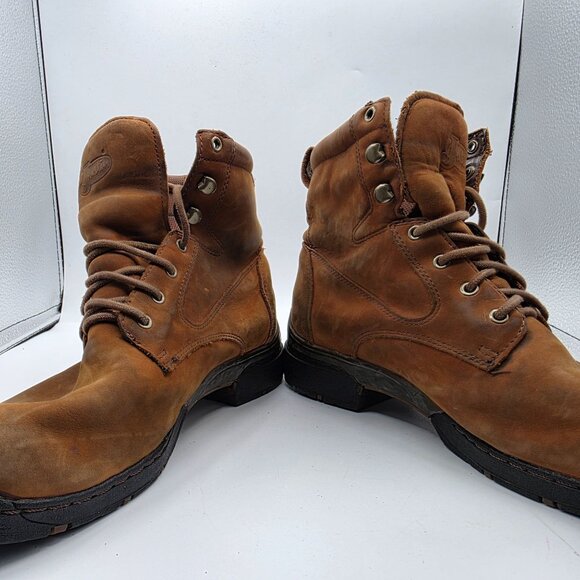 Justin Mens Size 9 D Brown Work Boots Waterproof Outdoors Casual Walking - Picture 3 of 13